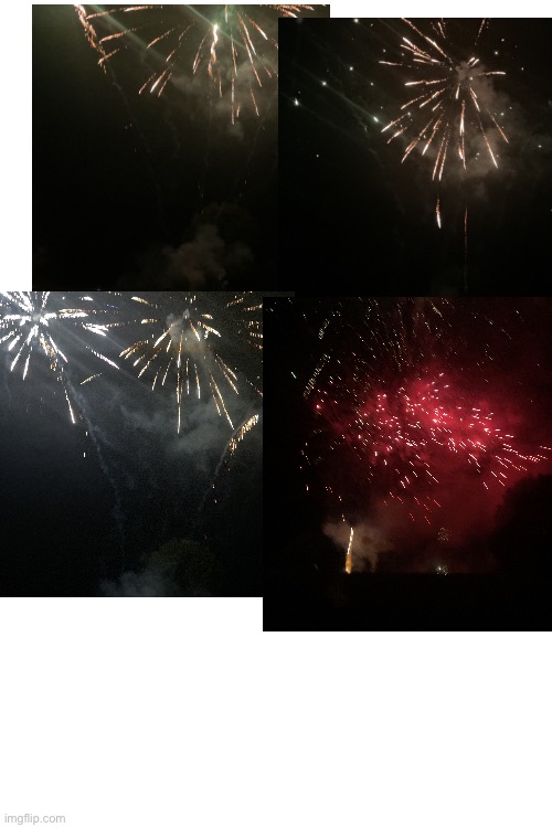 Some fireworks from the race track I went to | image tagged in blank white template | made w/ Imgflip meme maker