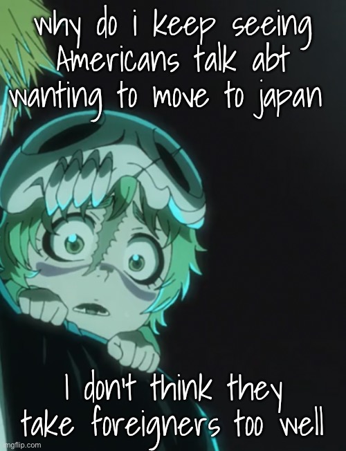 like what abt mars | why do i keep seeing Americans talk abt wanting to move to japan; I don’t think they take foreigners too well | image tagged in nel | made w/ Imgflip meme maker