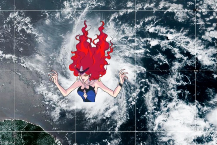 Hurricane Beryl | image tagged in sailor moon,queen beryl,hurricane,memes | made w/ Imgflip meme maker
