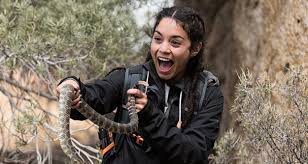 Vanessa Hudgens with snake Blank Meme Template