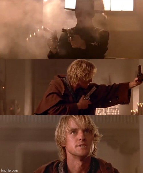 Owen Wilson Shanghai Noon Blank Meme Template