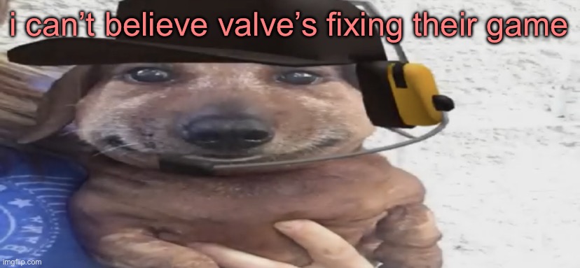 such amaze… very wow | i can’t believe valve’s fixing their game | image tagged in chucklenuts | made w/ Imgflip meme maker