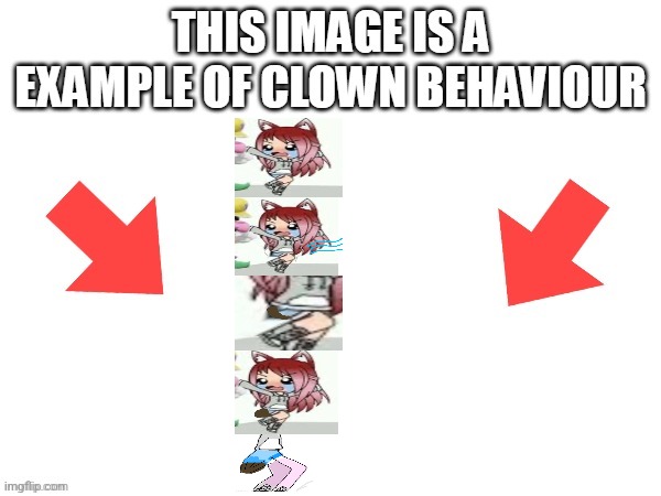 image tagged in this image is a example of clown behaviour,poop fetish | made w/ Imgflip meme maker