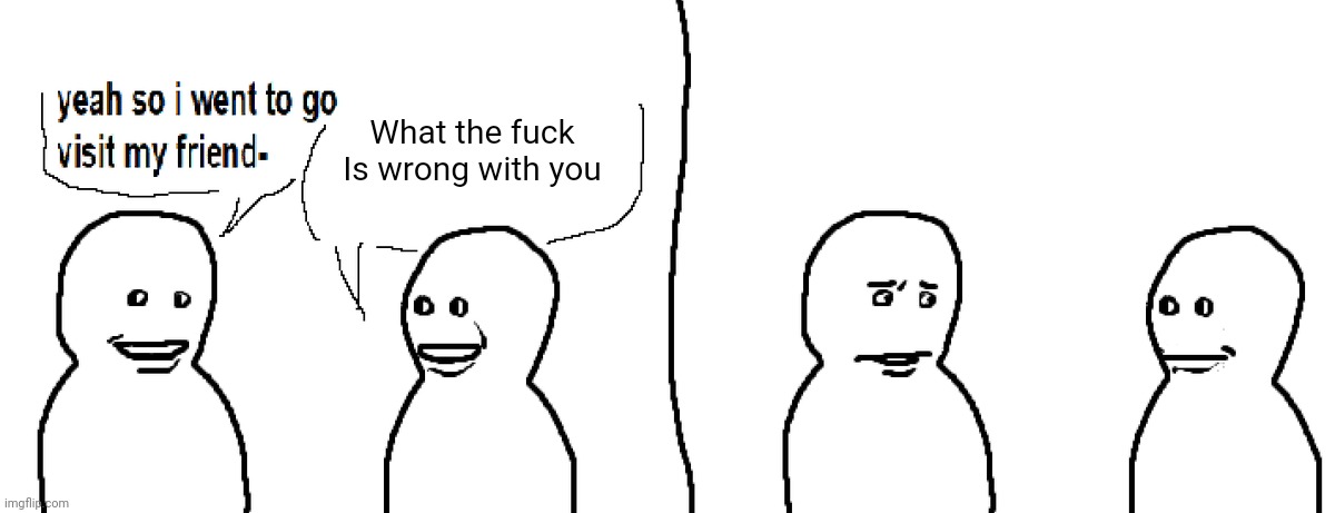 Bro Visited His Friend | What the fuck Is wrong with you | image tagged in bro visited his friend | made w/ Imgflip meme maker