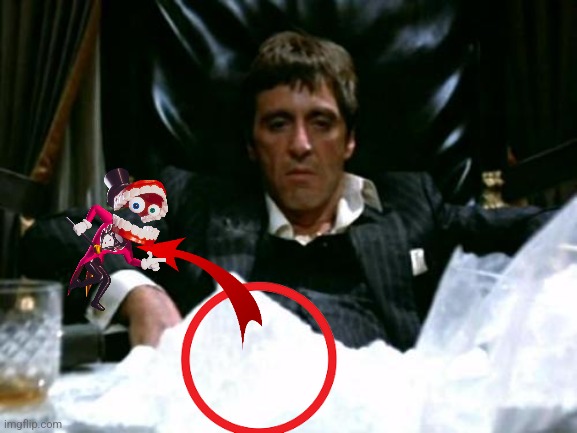 The brainrot go crazy with this one | image tagged in scarface cocaine | made w/ Imgflip meme maker