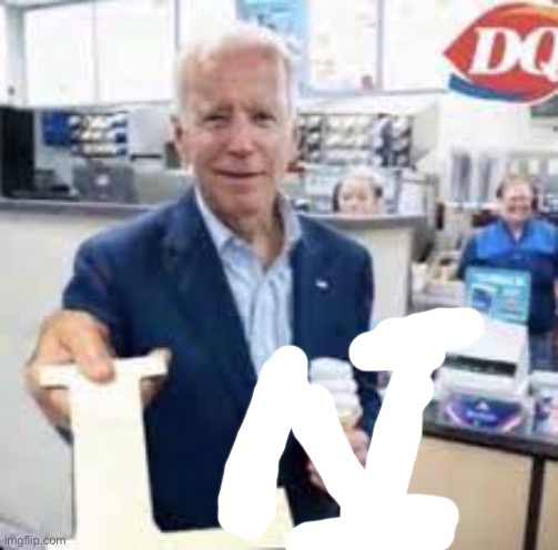 Joe Holding The Letter L | image tagged in joe holding the letter l | made w/ Imgflip meme maker