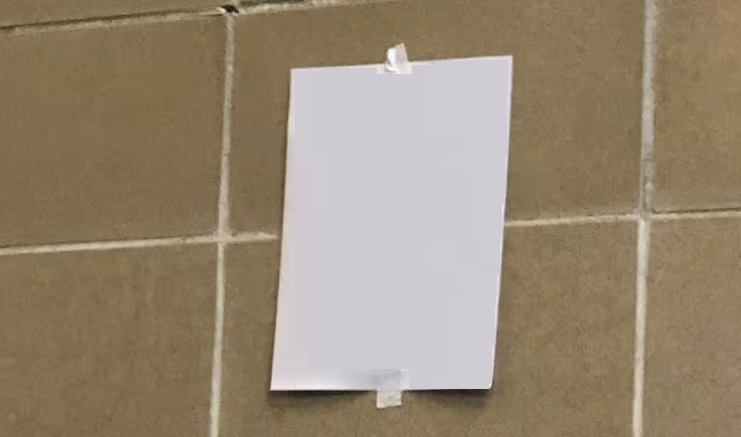 Sign In bathroom Blank Meme Template