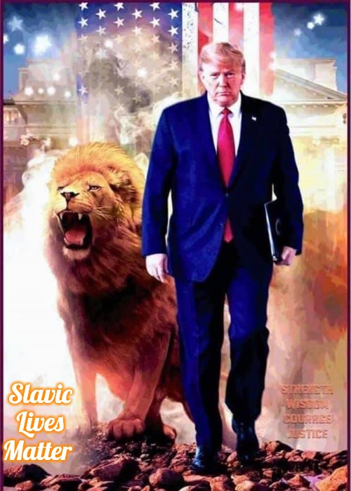 Lion of Judah | Slavic Lives Matter | image tagged in lion of judah,slavic | made w/ Imgflip meme maker