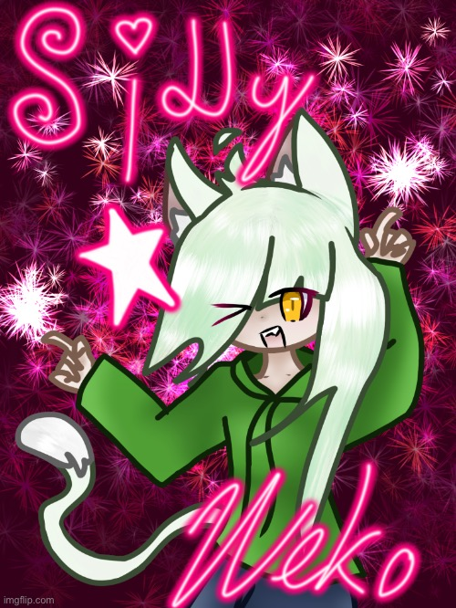 Neko announcement temp Blank Meme Template