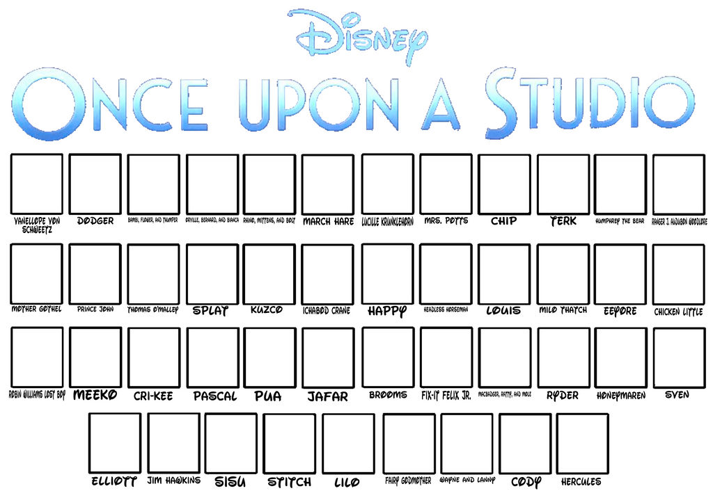 Once Upon a Studio Cast Meme Meme Blank Meme Template