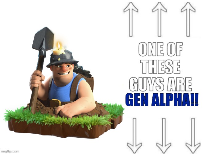 High Quality One of these guys are gen alpha!! Blank Meme Template