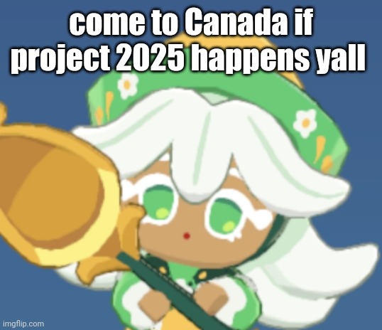 chamomile cokkieoir | come to Canada if project 2025 happens yall | image tagged in chamomile cokkieoir | made w/ Imgflip meme maker