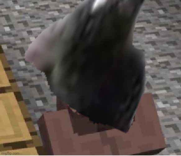 Minecraft Villager Looking Up | image tagged in minecraft villager looking up | made w/ Imgflip meme maker