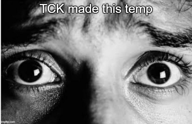 Unnerved Stare | TCK made this temp | image tagged in unnerved stare | made w/ Imgflip meme maker