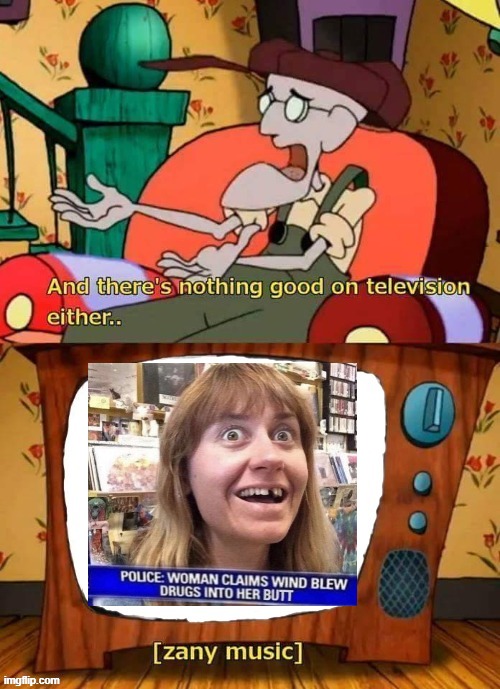 and there's nothing good in television either | image tagged in and there's nothing good in television either | made w/ Imgflip meme maker