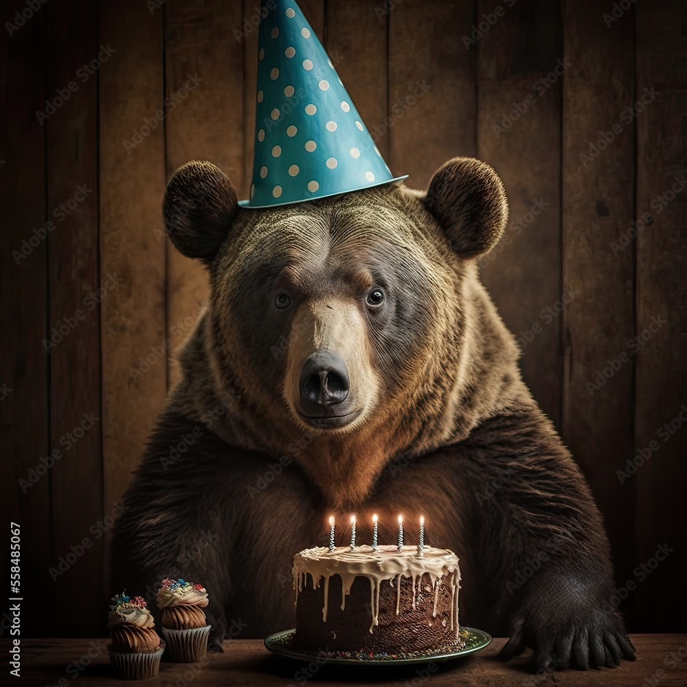 Happy Birthday Grizzly Canada Day Blank Meme Template