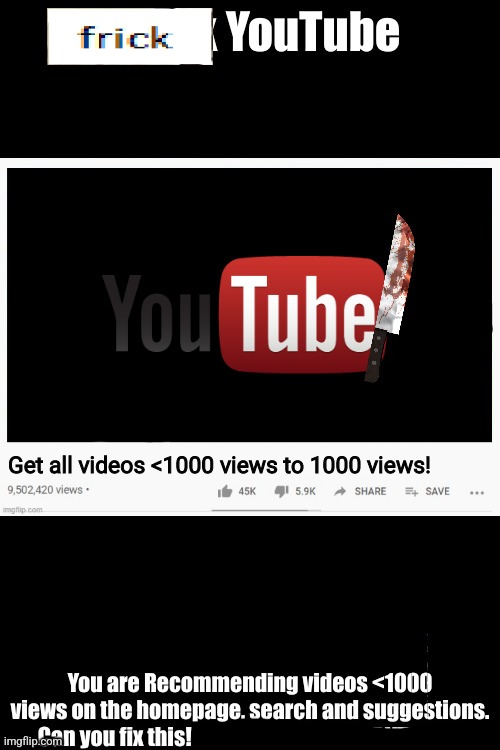 Youtube criticism | made w/ Imgflip meme maker