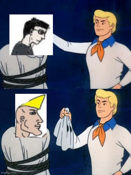 Scooby doo mask reveal | image tagged in scooby doo mask reveal | made w/ Imgflip meme maker