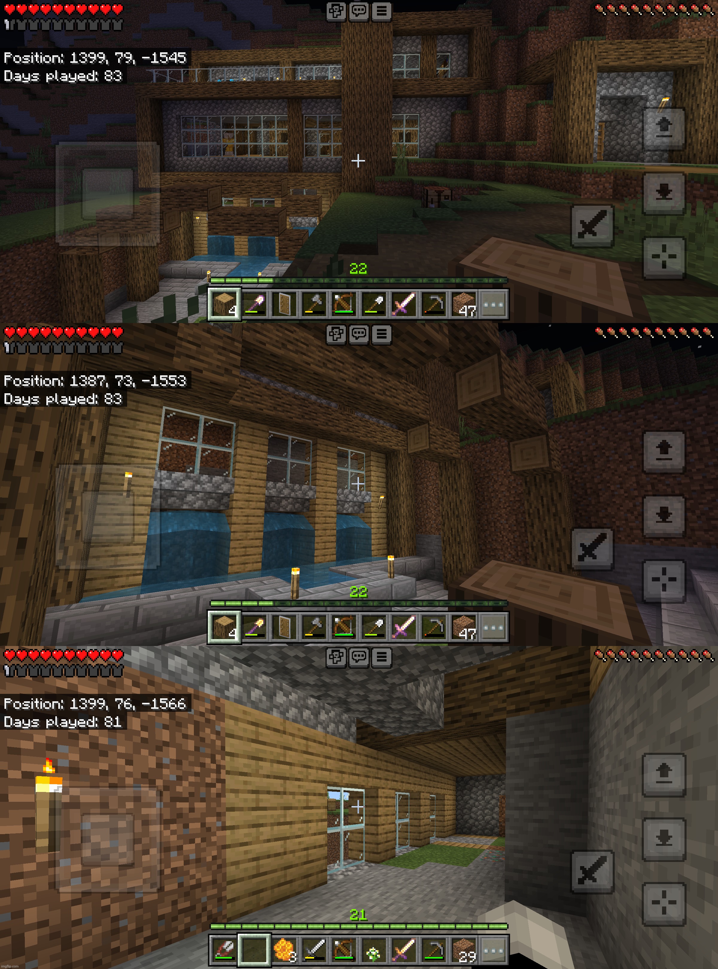 Making a thing in front of my house, also added a new floor | made w/ Imgflip meme maker