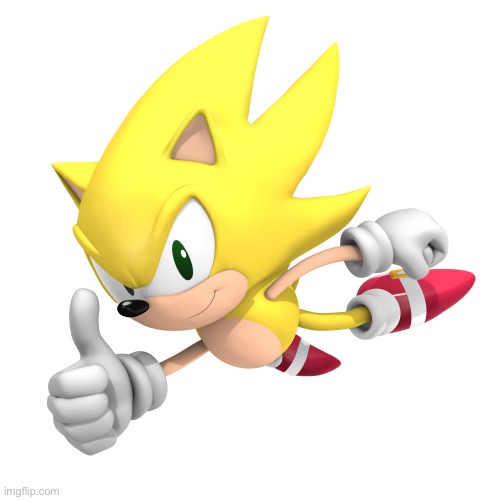 Classic Sonic (SUPER) | image tagged in classic sonic super | made w/ Imgflip meme maker