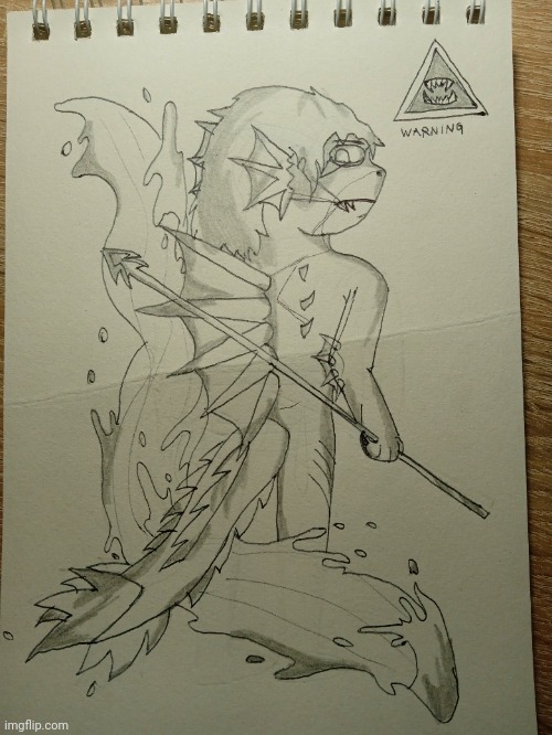 Alien shark spotted | image tagged in drawing,oc,fish,furry | made w/ Imgflip meme maker
