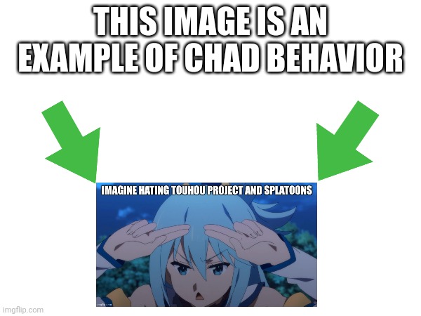 This image is an example of chad behavior | image tagged in this image is an example of chad behavior | made w/ Imgflip meme maker