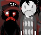 specter and madmask frowning Blank Meme Template