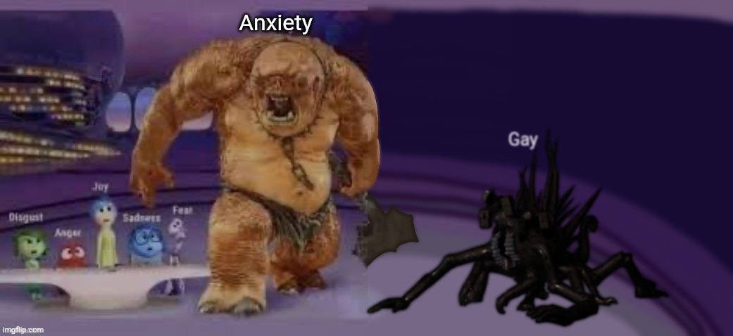 Gay | Anxiety | made w/ Imgflip meme maker