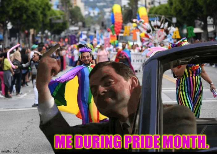 ME DURING PRIDE MONTH. | made w/ Imgflip meme maker