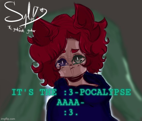 :3 (swn note: :3) | IT'S THE :3-POCALYPSE
AAAA-
:3. | made w/ Imgflip meme maker