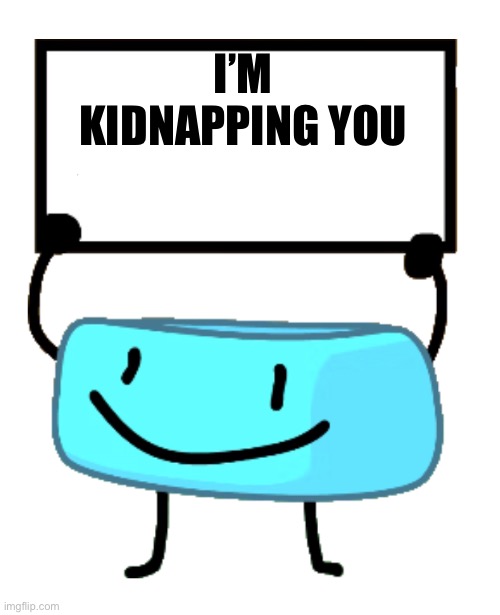 Bracelety Sign | I’M KIDNAPPING YOU | image tagged in bracelety sign | made w/ Imgflip meme maker