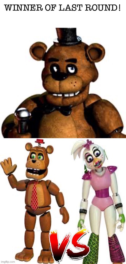Freddy wins round one! Now for round 2! Again, you have to decide which jumpscare is the scariest! (Og jumpscare) | image tagged in fnaf,jumpscare,tournament | made w/ Imgflip meme maker