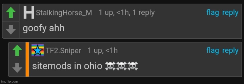 Sitemods in Ohio | image tagged in sitemods in ohio,comment,comments | made w/ Imgflip meme maker