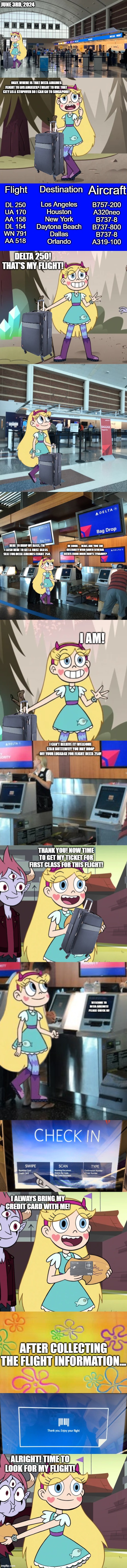 Before Star's Flight to Singapore (Part 1) (June 3, 2024) | image tagged in star butterfly | made w/ Imgflip meme maker