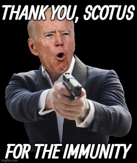 BLAM... | THANK YOU, SCOTUS; FOR THE IMMUNITY | made w/ Imgflip meme maker