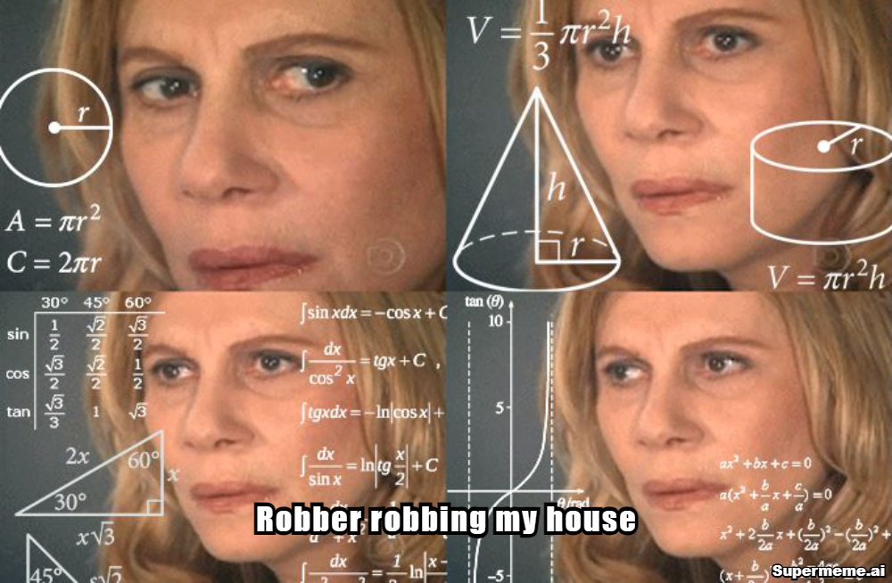 robber Blank Meme Template