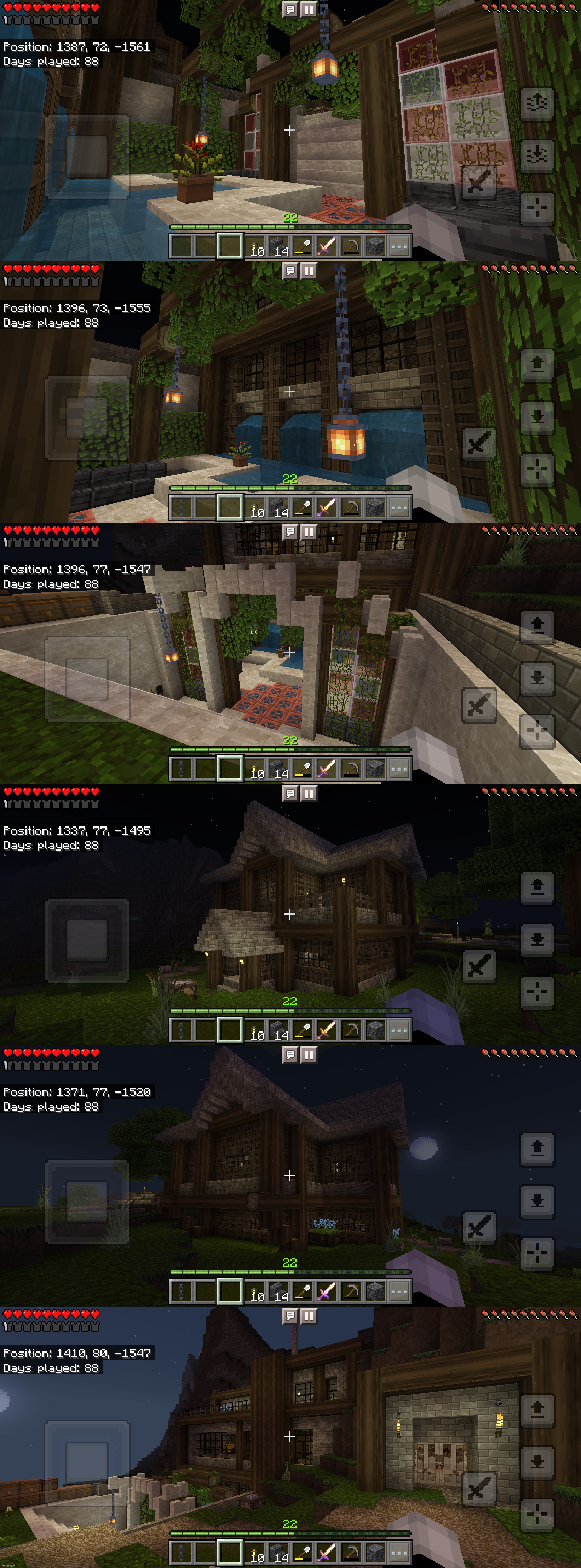 Some of my builds in an apocalypse texture pack | made w/ Imgflip meme maker