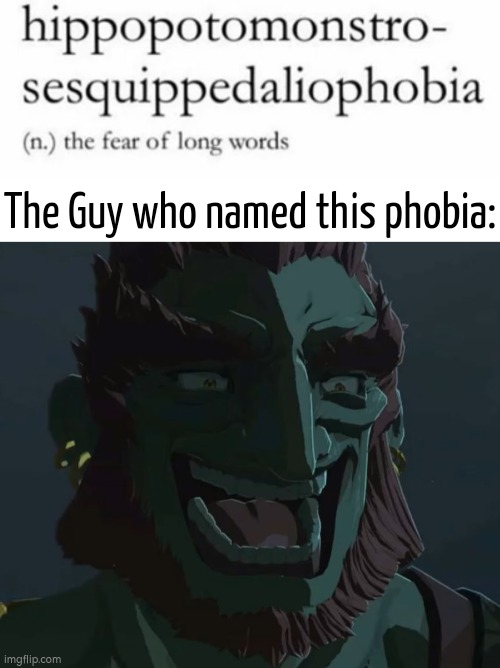 That was very evil from that guy who named it. | The Guy who named this phobia: | image tagged in funny,phobia | made w/ Imgflip meme maker