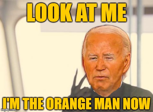 If you Can't Beat 'Em | LOOK AT ME; I'M THE ORANGE MAN NOW | image tagged in memes,i'm the captain now | made w/ Imgflip meme maker