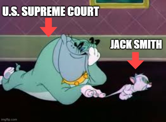 Bulldog Kitten Supreme Court | U.S. SUPREME COURT; JACK SMITH | image tagged in bulldog,kitten,supreme court,jack smith,i hate donald trump,trump sucks | made w/ Imgflip meme maker