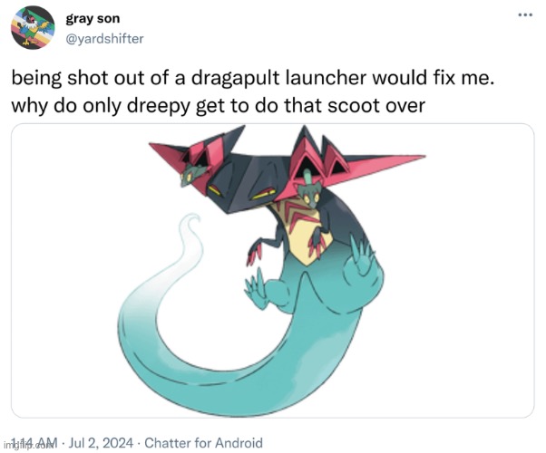 Winter_Frost, why didn’t you turn me into a Dreepy? This sounds amazing. | made w/ Imgflip meme maker