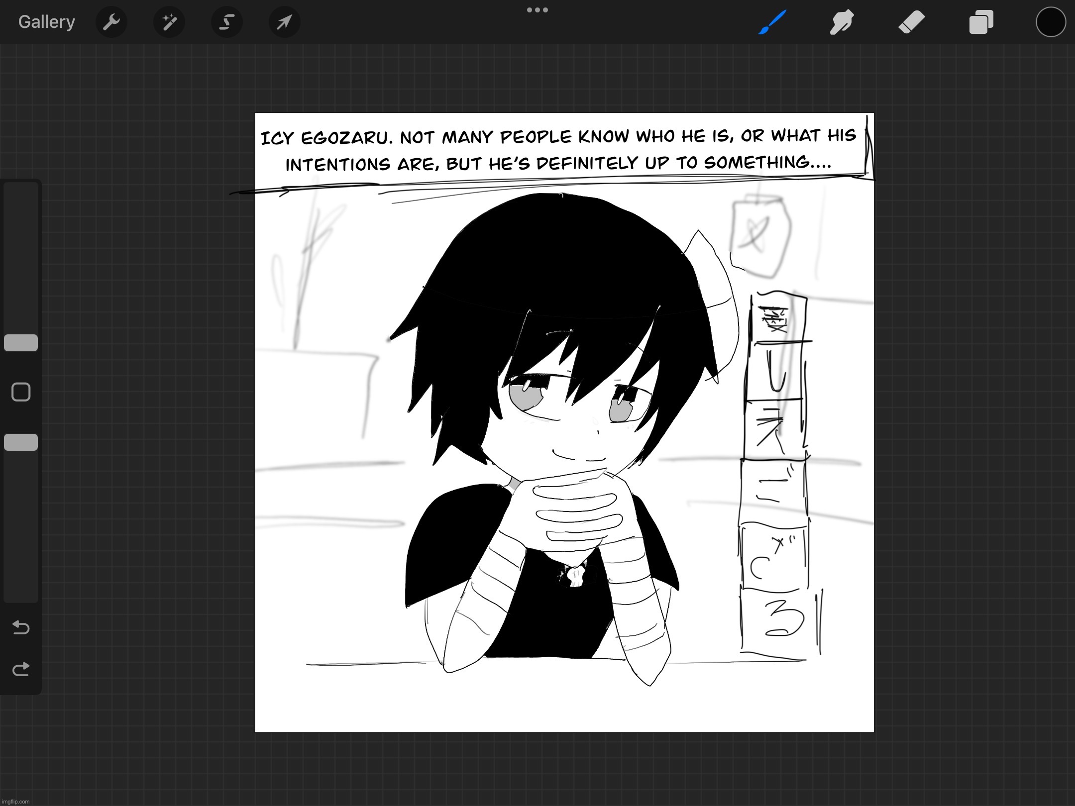 Manga rough draft | made w/ Imgflip meme maker