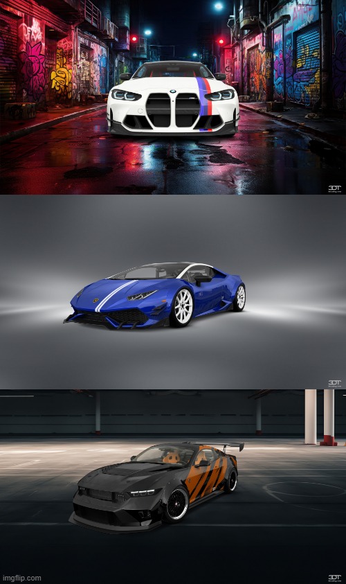 a few renders I made on 3Dtuning (technically not drawings, but screw it) | made w/ Imgflip meme maker