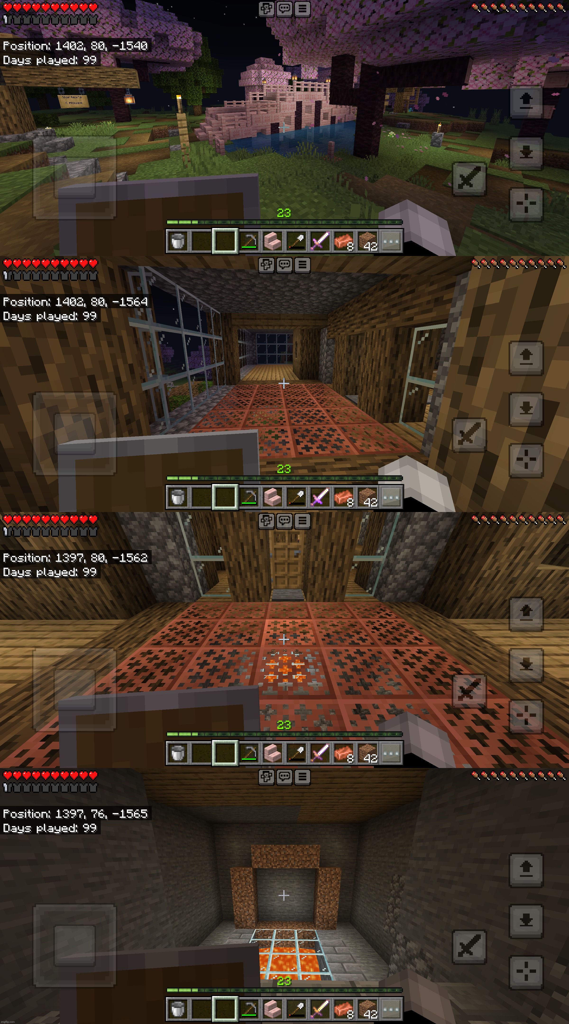 Bridge is done and I'm working on a room for a portal | made w/ Imgflip meme maker