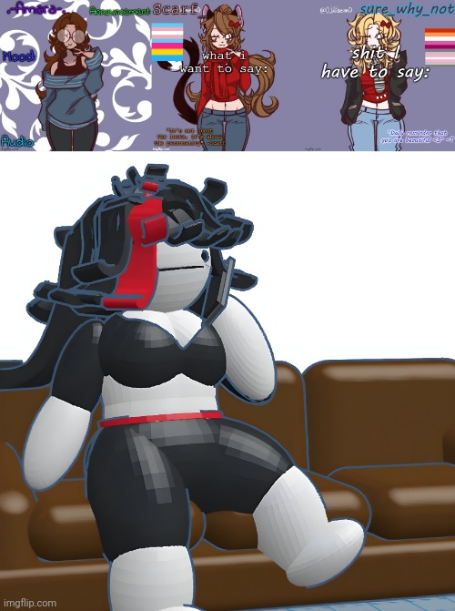 How cool would it be if I had a Claire version of these temps | image tagged in -amara- template,scarf and t shared template | made w/ Imgflip meme maker
