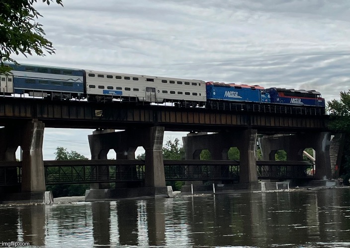 Metra double-header | made w/ Imgflip meme maker