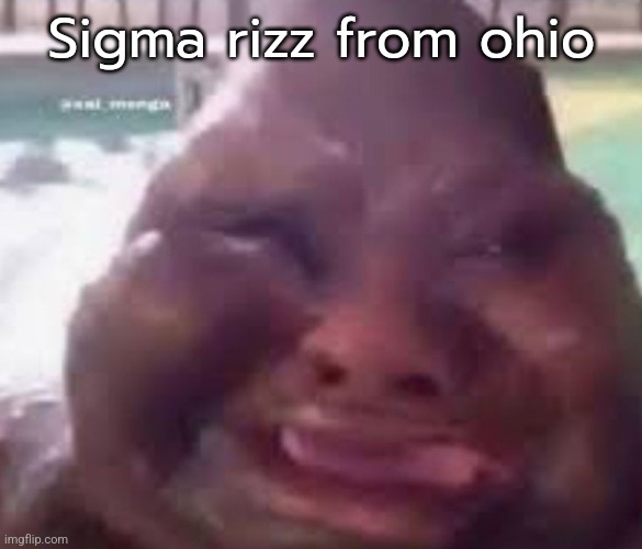 Guh glorp | Sigma rizz from ohio | image tagged in guh glorp | made w/ Imgflip meme maker