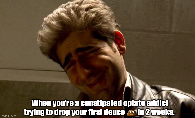 Christopher Moltishatti | When you're a constipated opiate addict trying to drop your first deuce 💩 in 2 weeks. | image tagged in funny | made w/ Imgflip meme maker