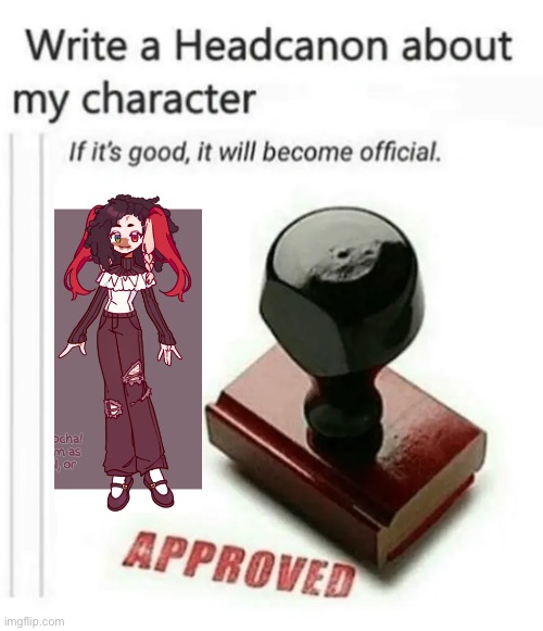 Merp | image tagged in write a headcanon about my character | made w/ Imgflip meme maker