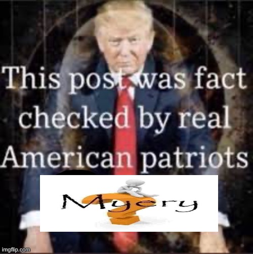 This post was fact-checked by real American patriots. | image tagged in this post was fact-checked by real american patriots | made w/ Imgflip meme maker